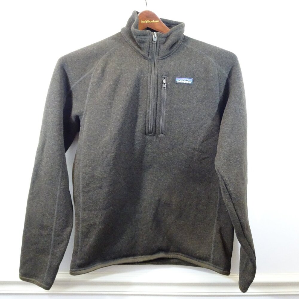 Patagonia Better Sweater 1/4 Zip Mens S Brown Fleece Pullover Camping Hiking